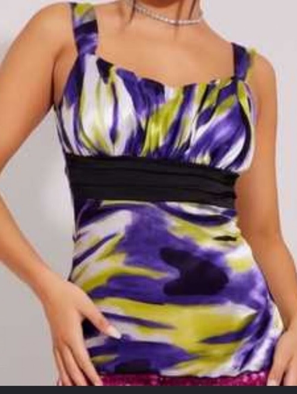 IZ Vibrantly Colorful Sleeveless Top M - Fairycore